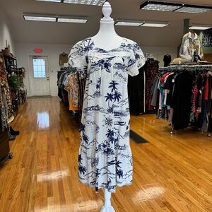 Vintage Aloha Republic Tropical Hawaiian MuMu Dress